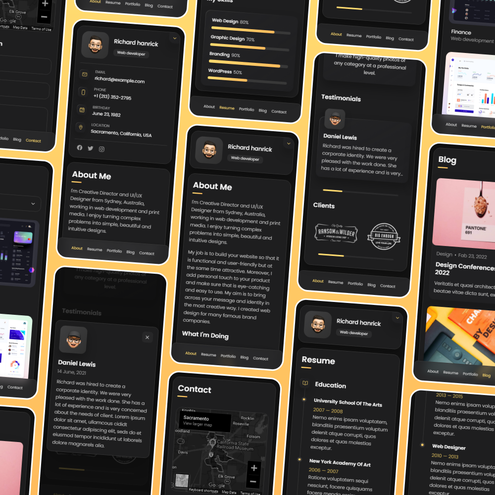 Mobile Demo vCard Mobile Demo